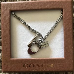 Coach signature “C” toggle necklace